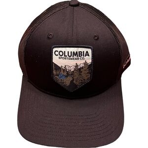 Men’s Columbia Snapback Hat Mens Columbia Trucker Hat Mesh Backing Ball Cap OSFA
